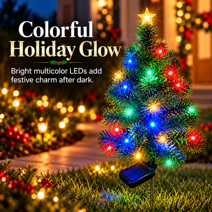 🎄 Solar Christmas Tree Garden Light – Festive Outdoor Holiday Decor