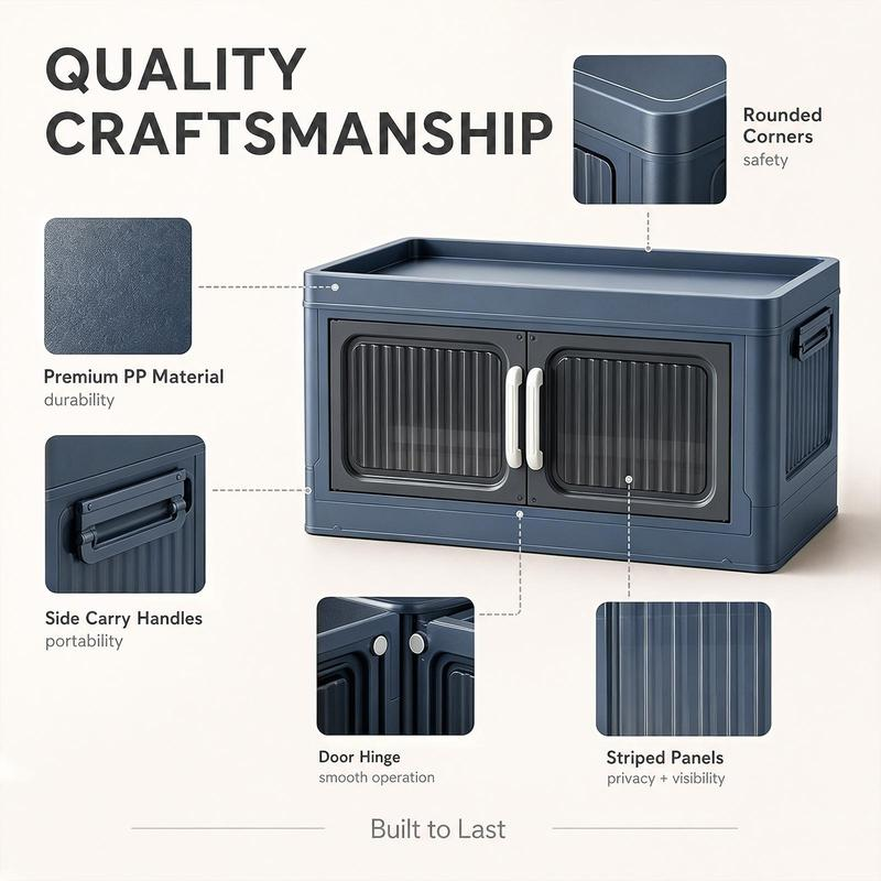 📦20" Multi-Purpose Storage Cabinet with Magnetic Auto-Close Doors & Carry Handles📦