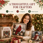 3D Christmas Fabric Poke Art Kit
