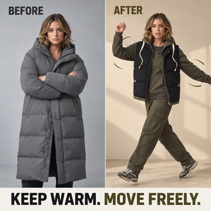 Unisex Hooded Puffer Vest Built for Warm Everyday Layering