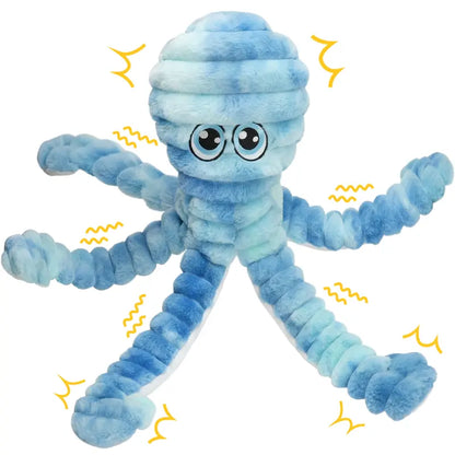 Interactive Octopus Dog Toy – Squeaky, Crinkle & Soft Plush Fun for Happy Pups