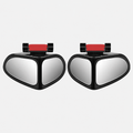 2 PCS 360° Rotating Dual-Lens Rearview Assist Blind Spot Mirror