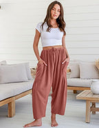 ☀️Summer Hot Sale 49% OFF -Women's Linen Wide Leg Pants with Pockets