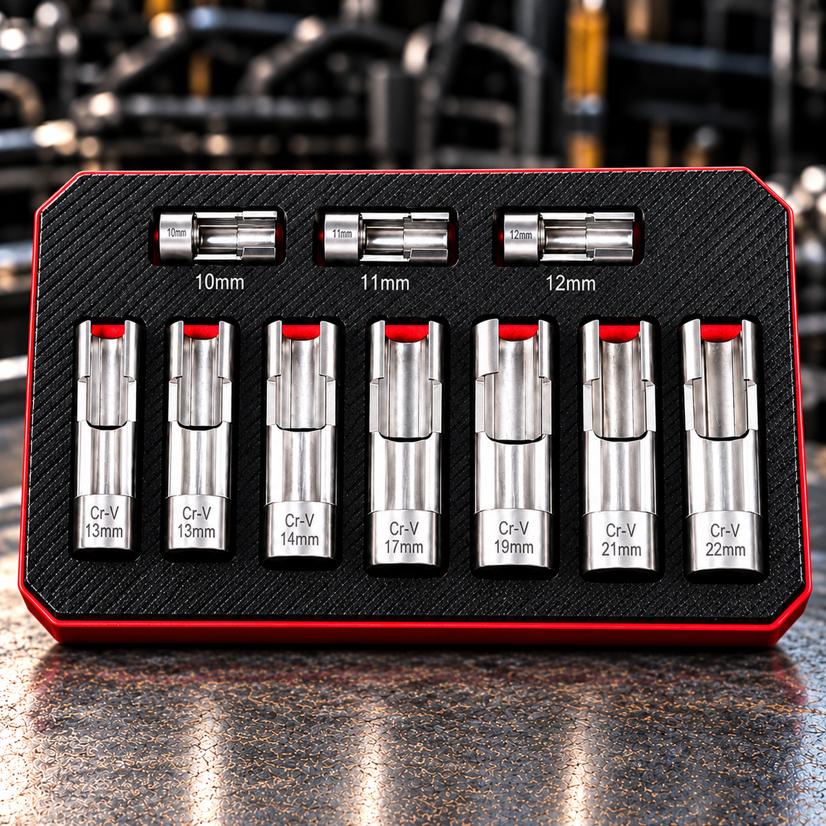 🔧3/8" 1/2" Injector Fuel Line Socket Wrench Set 10-22mm🔧