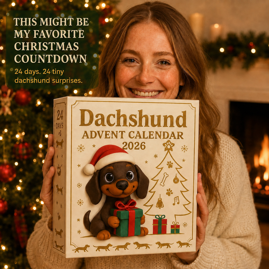 【Last Hour 50% Off】🎁2026 Dachshund Advent Calendar Blind Box💕🐶