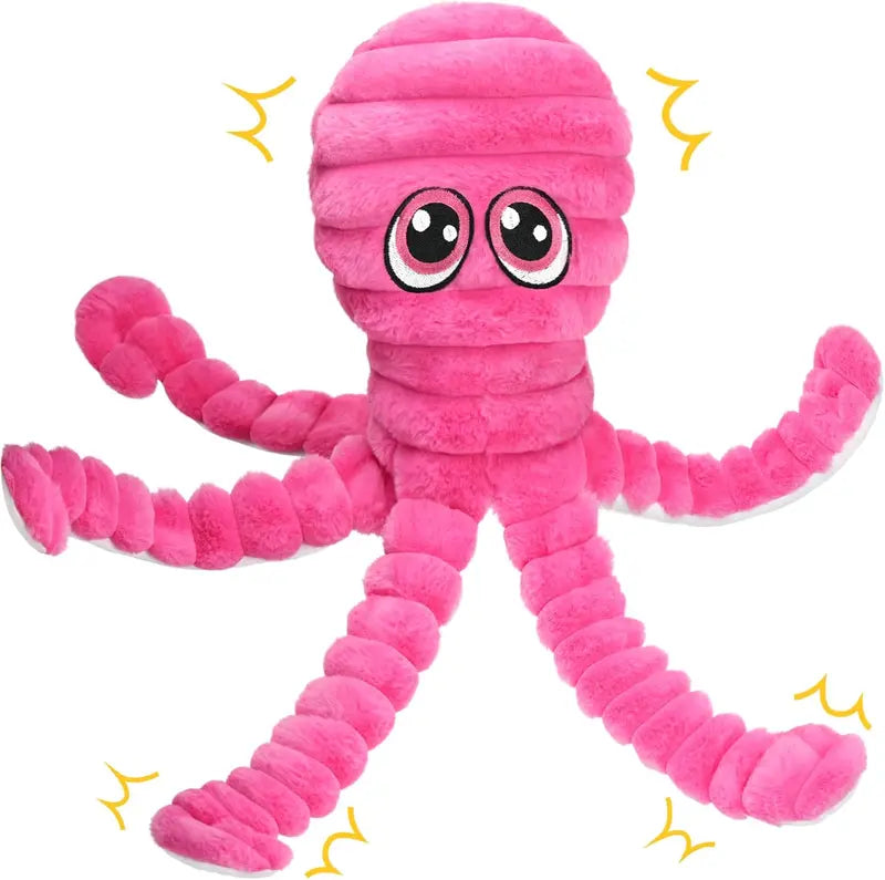 🐶 27" Jumbo Squeaky Octopus Dog Toy – Perfect for Tugging, Fetching & Solo Play🐙
