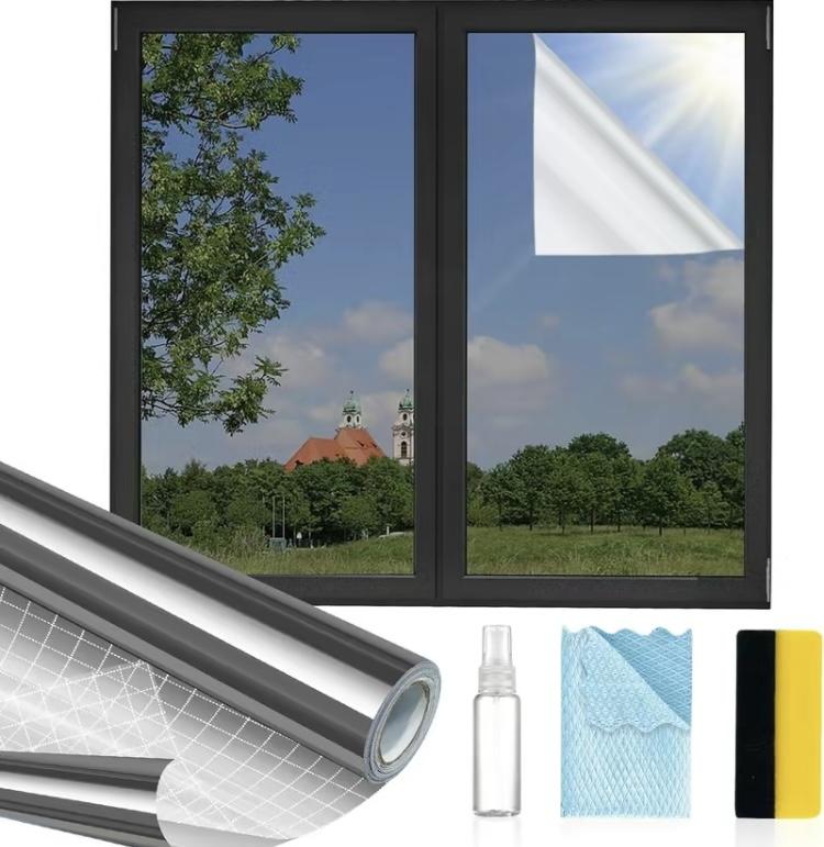 Window Privacy Film One Way, UV Sun Blocking, Heat Control