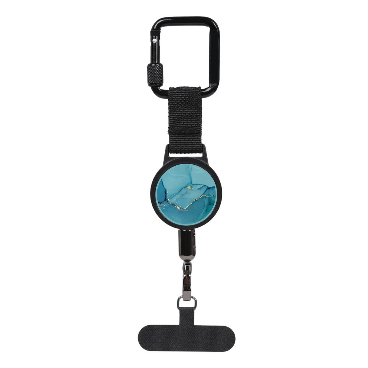 Retractable Steel Tether with Locking Carabiner – Secure Your Phone, Keys & Essentials Anywhere