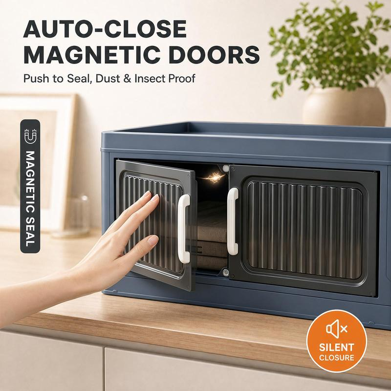 📦20" Multi-Purpose Storage Cabinet with Magnetic Auto-Close Doors & Carry Handles📦