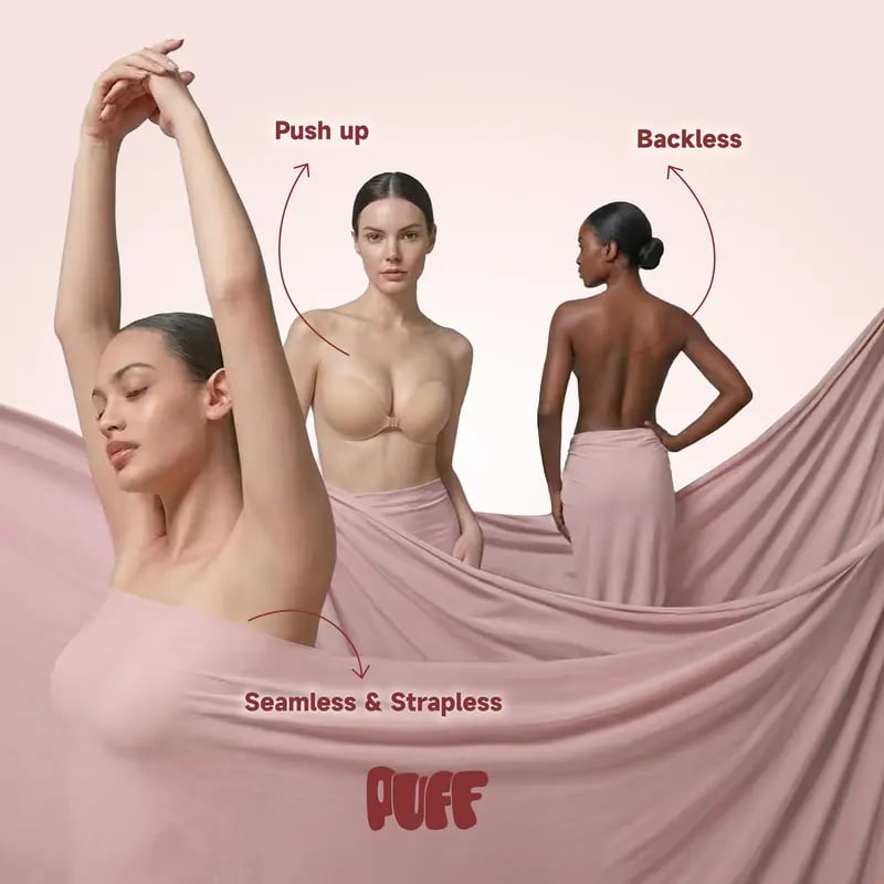 💥Push-up Sticky Bra – Waterproof & Sweat-proof🌸
