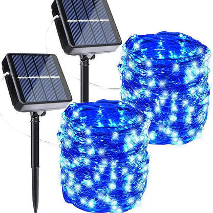 2-Pack Solar Fairy String Lights for Magical Outdoor Glow