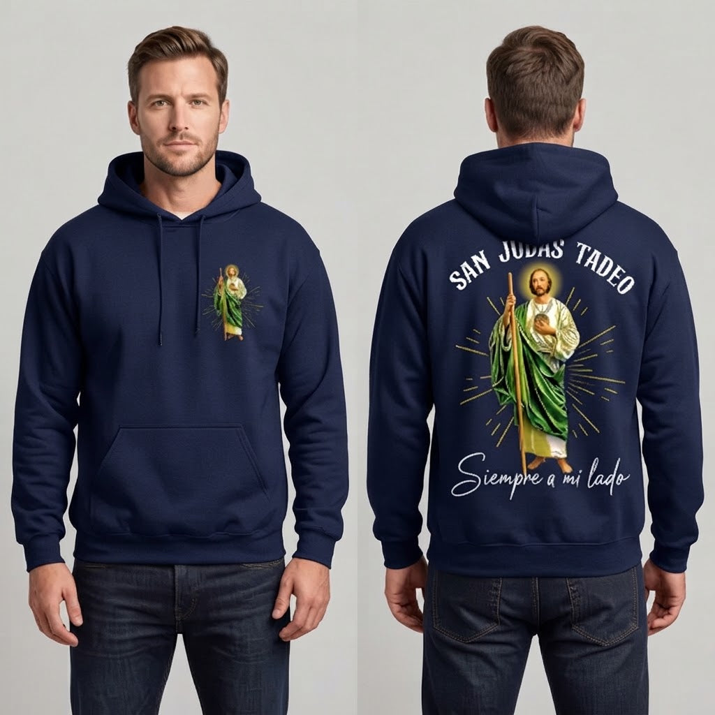 Faith Everyday: San Judas Tadeo Premium Fleece Hoodie