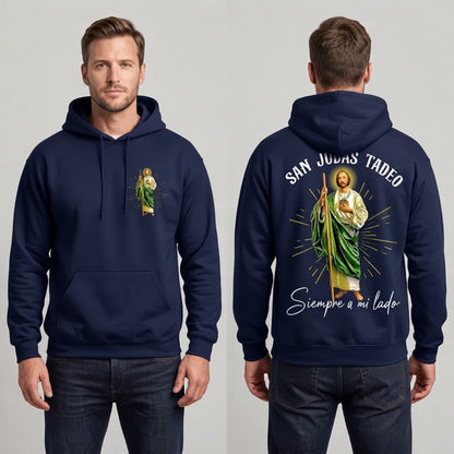 Faith Everyday: San Judas Tadeo Premium Fleece Hoodie