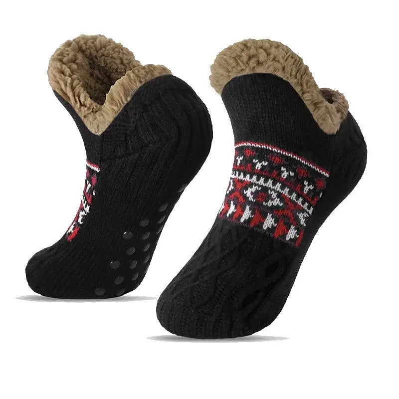 Cozy Non-Slip Slipper Socks – Ultra-Soft Fleece Lining & Stretchy Comfort