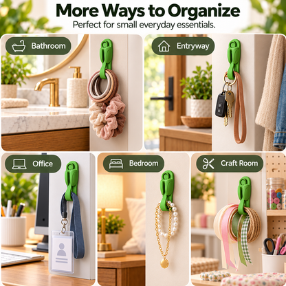 🎄Reusable Christmas Decoration Adhesive Hooks—Suitable for a Variety of Surfaces🎅