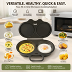 BUY 1 GET 1 FREE🔥🍳 Microwave Omelette Maker – BPA-Free Non-Stick Egg Cooker for Quick & Easy Breakfasts