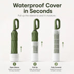 Magic Water-Revealing Automatic Umbrella with Drip-Proof Sleeve