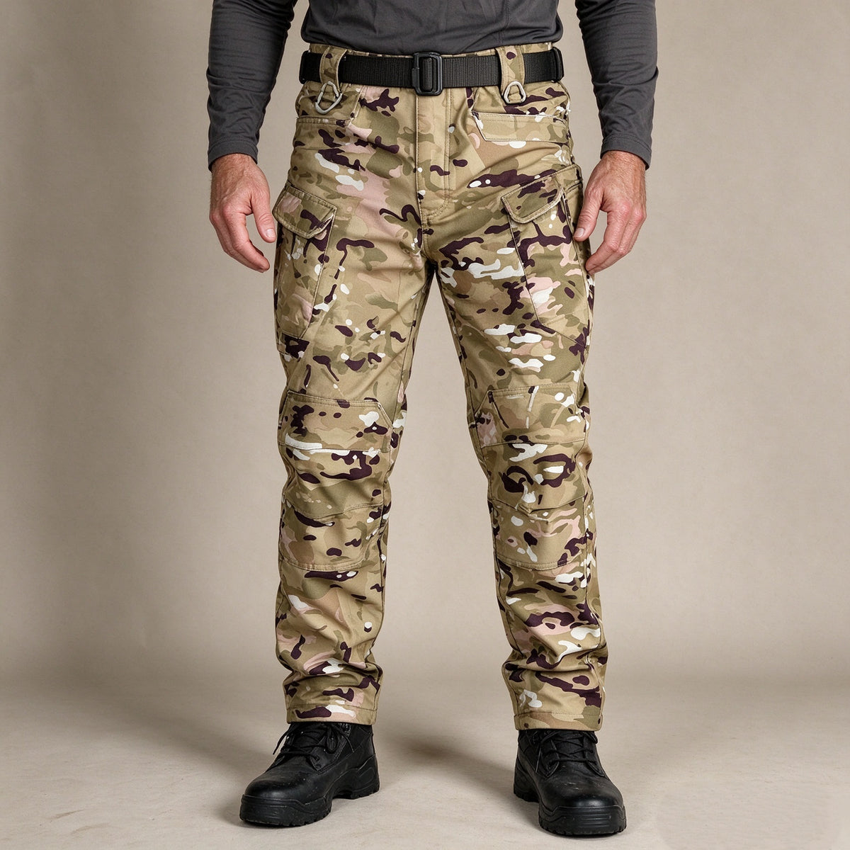 Men's Winter Fleece-Lined Tactical Cargo Pants