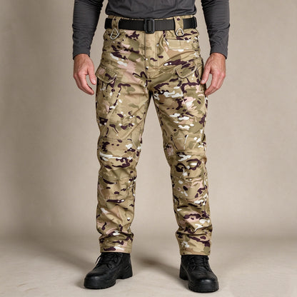 Men's Winter Fleece-Lined Tactical Cargo Pants