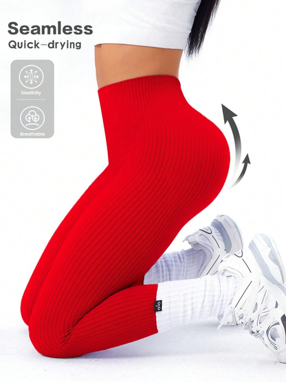 💃Women's Ribbed Yoga Leggings – High Waist & Everyday Comfort💃