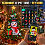 🎄Smart Christmas Tree Light Strip — Supports App-Based DIY Custom Patterns and Dynamic Lighting Effects🎄