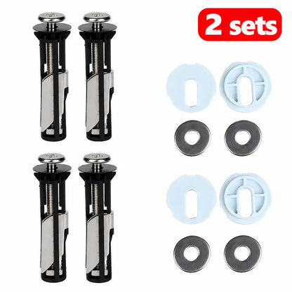 Top-Fix Toilet Seat Hinge Repair Kit – Expansion Bolts for Loose Toilet Seats