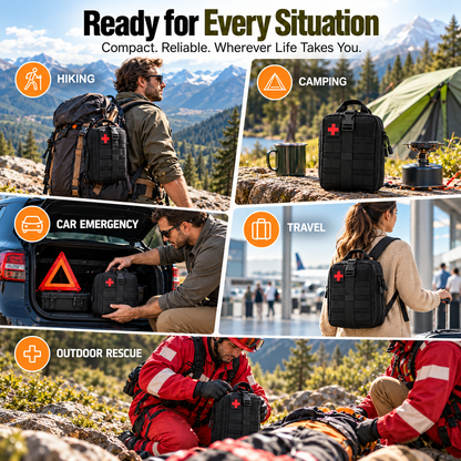 🎒 Tactical First Aid Pouch – 2.7L Compact Outdoor Organizer