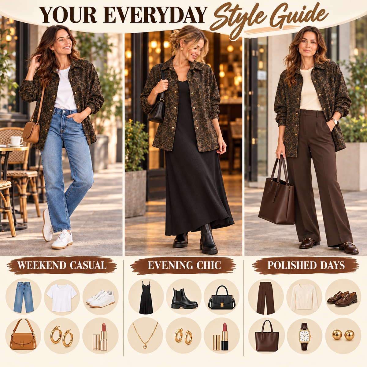 Women’s Cheetah Print Cotton Shacket – Effortless Fall Layering