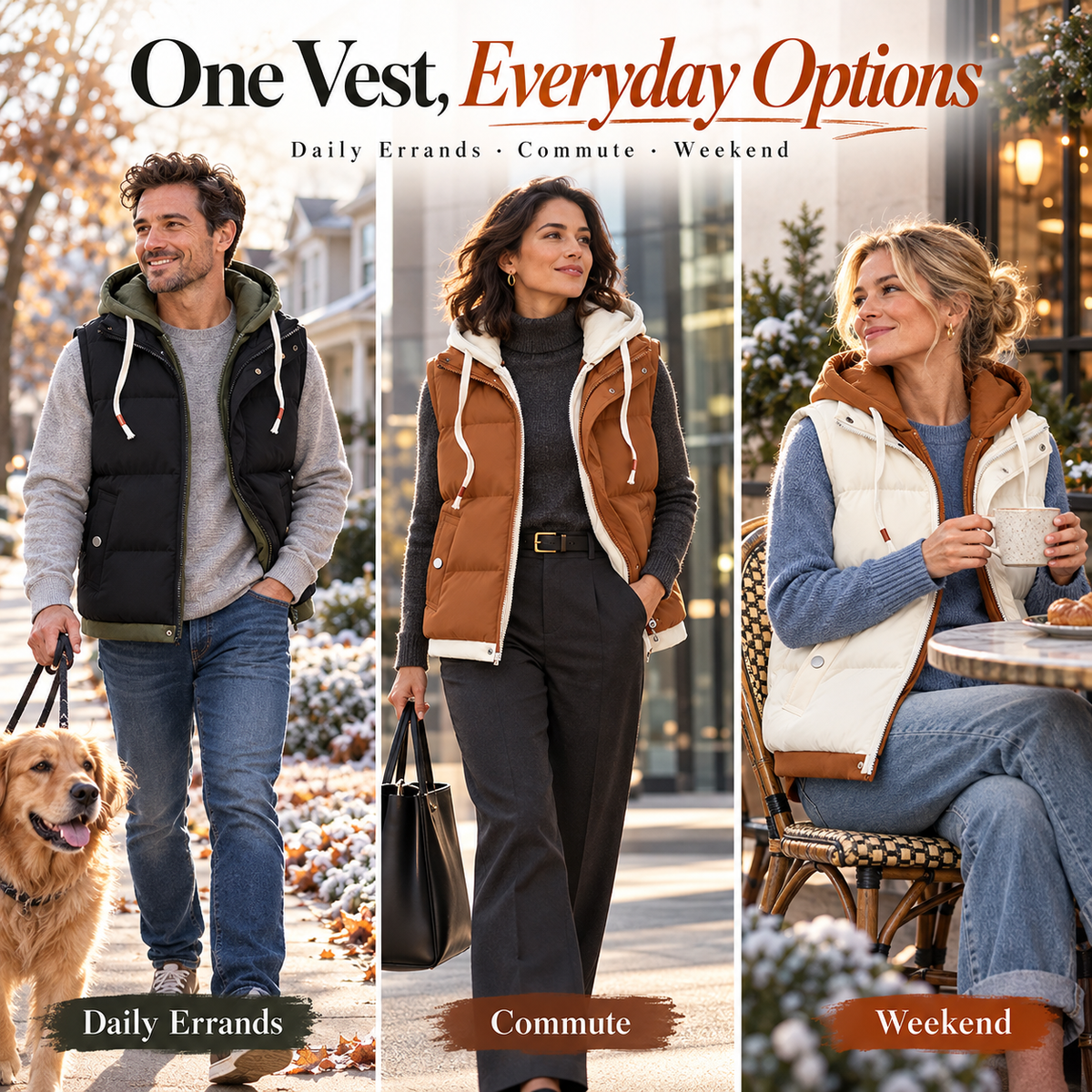Unisex Hooded Puffer Vest – Cozy Warmth & Layered Style