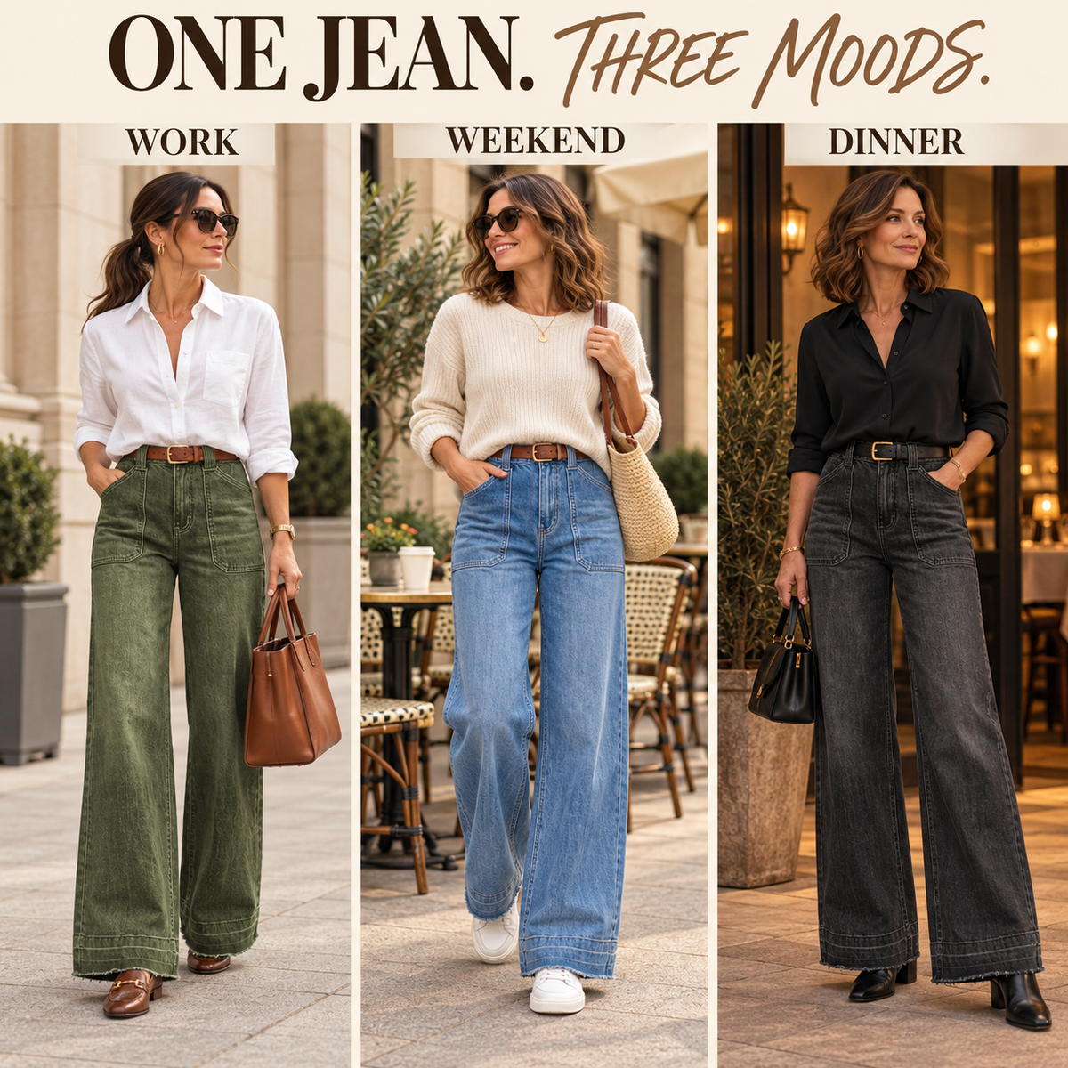 Vintage High-Waisted Wide-Leg Denim Jeans | Ultra-Soft Comfort & Relaxed Fit