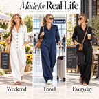 Women's 2026 New French Style Button-Front Full-Length Workwear Jumpsuit