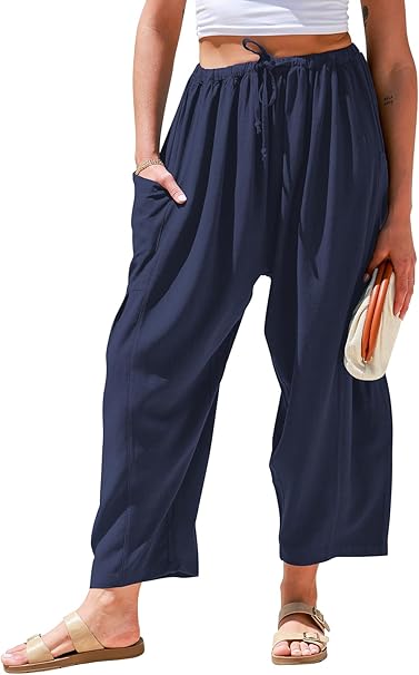 ☀️Summer Hot Sale 49% OFF -Women's Linen Wide Leg Pants with Pockets