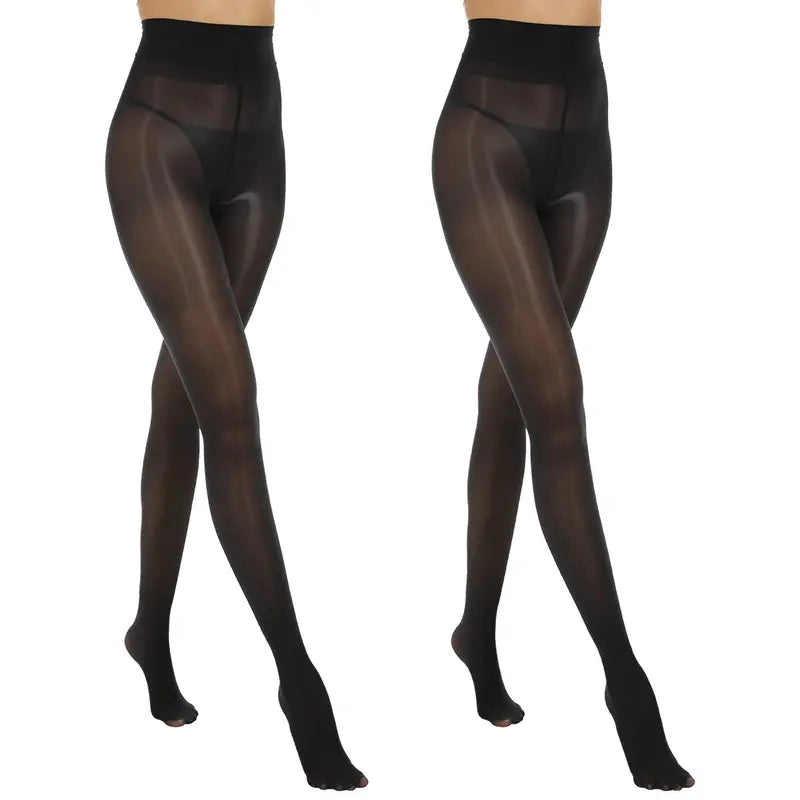 Women’s High-Waist Shiny Sheer Tights – Silky Stretch Pantyhose for Elegant Everyday & Evening Looks