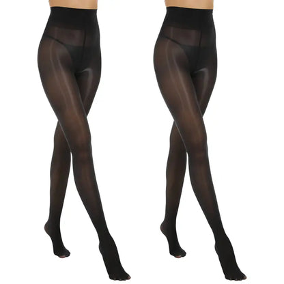 Women’s High-Waist Shiny Sheer Tights – Silky Stretch Pantyhose for Elegant Everyday & Evening Looks