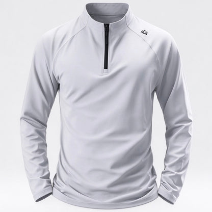 Men’s Half-Zip Long Sleeve Pullover – Stretch Comfort & Everyday Style