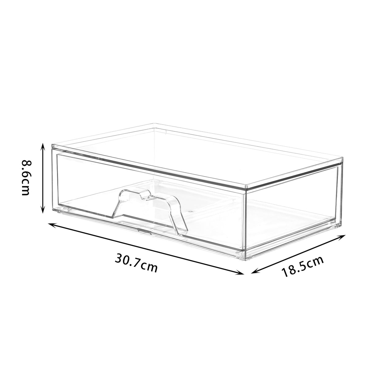 Clear Stackable Storage Drawers