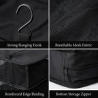 🧳 Travel Hanging Closet Organizer Bag with Hooks & Compression Straps