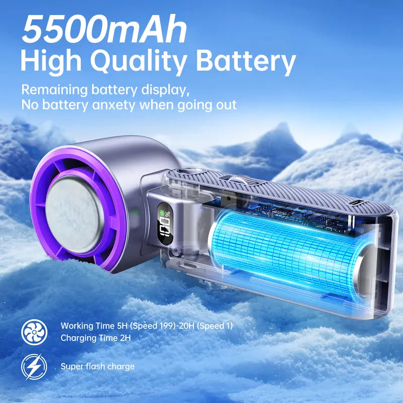 🌀🍃Portable fan Handheld High Speed Fan 199 Adjustable