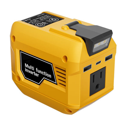 220W Portable Power Inverter with USB-C, Dual USB Ports & LED Work Light