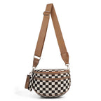 👜Women's Stylish Vintage Plaid Large-Capacity Crossbody Bag👜