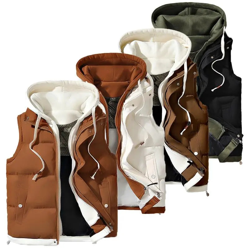 Unisex Hooded Puffer Vest Built for Warm Everyday Layering