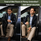 Magic Water-Revealing Automatic Umbrella with Drip-Proof Sleeve