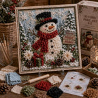 🎄 Christmas Magic: 3D Fabric Poke Art Kit – DIY Holiday Craft & Festive Home Decor