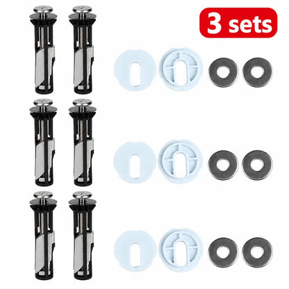 Top-Fix Toilet Seat Hinge Repair Kit – Expansion Bolts for Loose Toilet Seats