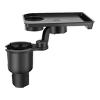 2-in-1 Rotating Car Cup Holder Tray & Console Organizer