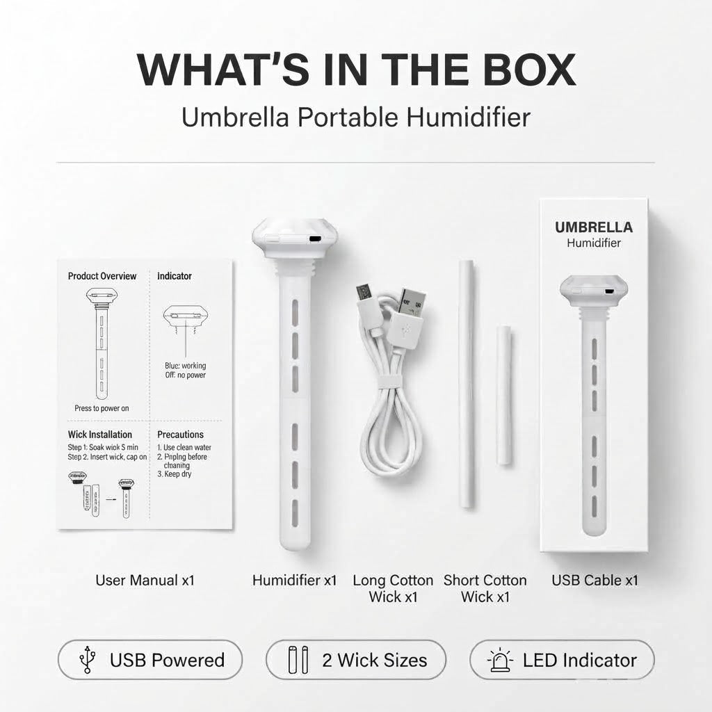 💧 Portable Tank-Free Humidifier for Bottles & Cups 🔌