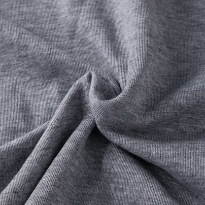 Women's Gray Basic Hoodie Top