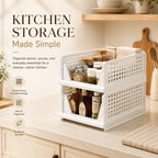 Foldable Drawer-Style Wardrobe Storage Box – Stackable Clothing & Closet Organizer