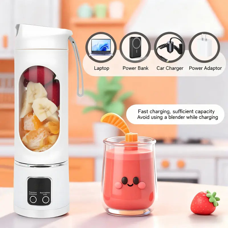 Portable Wireless Blender – 12 Blades, 3 Speeds & Digital Display