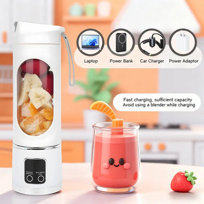 Portable Wireless Blender – 12 Blades, 3 Speeds & Digital Display